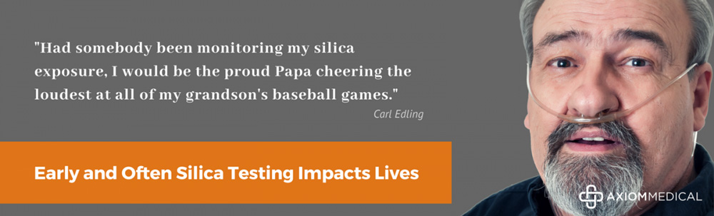 Early Often Silica Testing Impacts Lives Banner